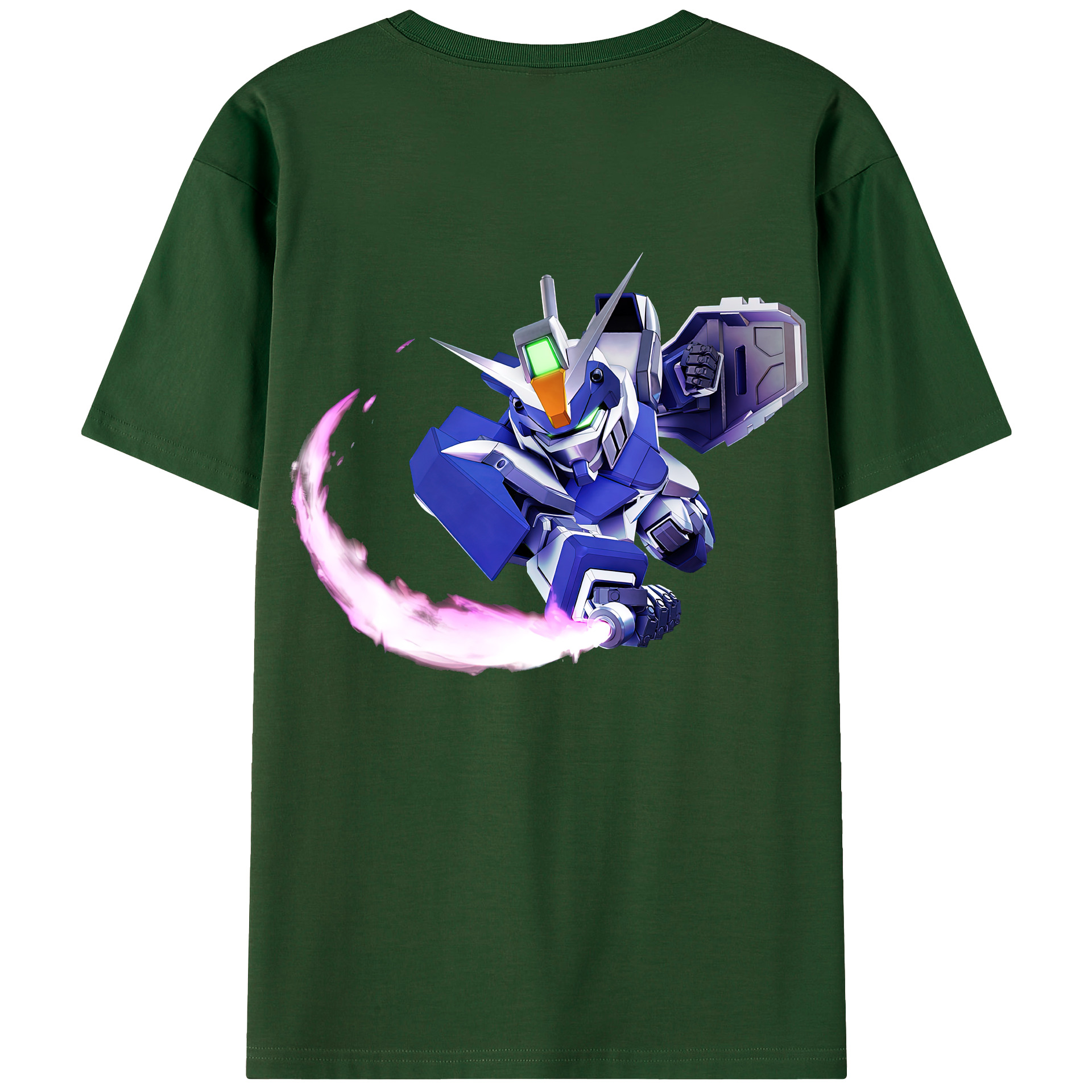 （画像用） 機動戦士ガンダム Mobile Suit Gundam 綿100％半袖Tシャツ（背面プリント）